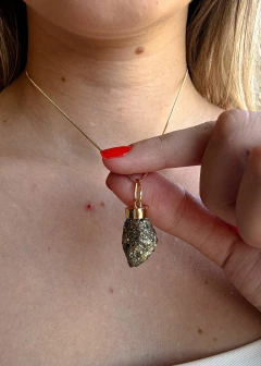 Pingente de Pirita - Ouro 18k na internet