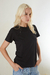 Camiseta Preta Agrata Gola U (algodão egípcio) - loja online