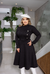 Vestido jacquard preto - comprar online