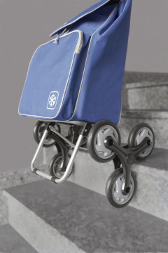 Carrito para compras con llanta triple y bolsa con capacidad extra grande Peony rojo - comprar en línea