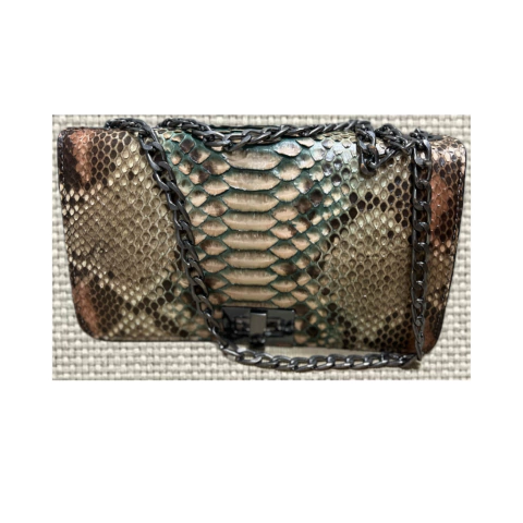 Bolsa em couro Phyton