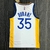 Camisa oficial Golden State Warriors, comemorativa 75 anos NBA, edição Association, alta qualidade, colecionadores, uniforme de basquete, estilo esportivo, design exclusivo, tecido respirável, conforto e estilo, torça para o seu time, presente perfeito, p