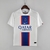 Camisa oficial do Paris Saint Germain, Terceiro uniforme, Modelo masculino, Branco com detalhes em azul e vermelho, Para torcedores apaixonados, Camisa de alta qualidade, Conforto e estilo garantidos, Com o escudo do PSG, Ideal para usar em jogos e no dia