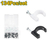 Kit de grampa de cable de 134 piezas - PE Acero al C - 67 grampas negras 67 grampas blan - comprar online