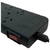 PROLONGADOR MULTIPLE 8 TOMAS, NEGRO, 1,5 MTS DE CABLE 3X0,75MM, 250V, 10A, 2200W MAX. PROT - Leirax