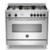 Fogão Bertazzoni Á Gás Master 5 Queimadores 90cm Forno Elétrico Com Churrasqueira Inox MAS905GMFELXE NV
