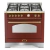 Fogão Lofra Á Gás Dolcevita 5 Queimadores 90cm Forno Elétrico Com Churrasqueira Vinho RRG96MFT/CI