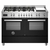 Fogão Bertazzoni Á Gás Professional 6 Queimadores 120cm 2 Fornos Elétricos Com Grill De Mesa Preto PRO126G2ENET