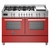 Fogão Bertazzoni Á Gás Professional 6 Queimadores 120cm 2 Fornos Elétricos Com Grill De Mesa Vermelho PRO126G2EROT