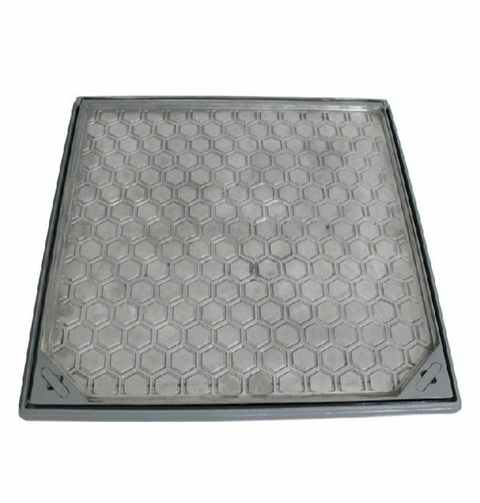 Tampão ARTICULADO COLMEIA 90X90 Casa de Máquina Com Rebaixo/Sem Grelha em alumínio