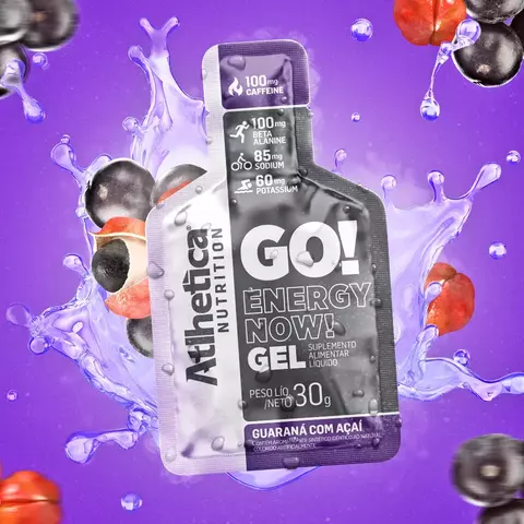 Go! Energy Now Gel Guaraná com Açaí 10 Saches -Athletica