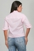 Camisa Feminina Cropped Manga 3/4 Flor Tricoline na internet