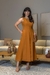 Vestido Midi Decote Redondo Alfaiataria - loja online
