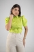 Camisa Feminina Manga Curta Bufante Tradicional Tricoline - comprar online