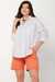 Camisa Feminina Manga Longa Oversized Tricoline - comprar online