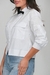 Camisa Feminina Cropped Manga 3/4 Borboleta Tricoline - Alfredo Augusto