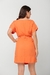 Vestido Curto Canoa com Cinto Faixa Viscose Sarjada - comprar online
