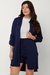 Camisa Feminina Chemise Manga Longa Martingale Viscolinho - loja online
