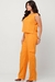 Calça Feminina Cargo Wide Leg Linho - comprar online