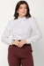 Camisa Feminina Manga Longa Bufante Ajustada Gravata Borboleta Tricoline - Alfredo Augusto