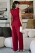 Macacão Feminino Decote Canoa Wide Leg Alfaiataria - loja online
