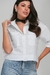 Camisa Feminina Cropped Manga 3/4 Borboleta Tricoline na internet