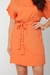 Vestido Curto Canoa com Cinto Faixa Viscose Sarjada - Alfredo Augusto