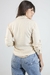 Blusa Feminina Manga Longa Martingale Viscose Sarjada na internet