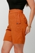 Bermuda Feminina com Lapelas Transversais Linho - comprar online