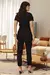 Blusa Feminina Cropped Manga Curta com Martingale e Gola Blazer Alfaiataria - Alfredo Augusto
