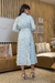 Vestido Chemise Midi Tradicional Manga Longa Tricoline - comprar online