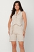 Colete Feminino Gola Blazer Linho - comprar online