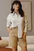 Camisa Feminina Manga Longa Oversized Tricoline na internet