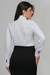 Camisa Feminina Manga Longa Gola Laço Crepe Duna - Alfredo Augusto