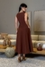 Vestido Midi Decote Redondo Alfaiataria na internet