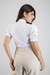 Camisa Feminina Manga Curta Bufante Tradicional Tricoline - loja online