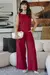 Macacão Feminino Decote Canoa Wide Leg Alfaiataria - comprar online