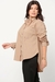 Imagem do Camisa Feminina Manga Longa Oversized Tricoline