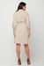 Imagem do Vestido Chemise Curto Laço Viscose Sarjada