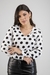Blusa Feminina Manga Longa Decote V Viscolinho - comprar online
