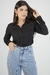 Camisa Feminina Manga Longa Tradicional Viscose Sarjada
