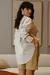Imagem do Camisa Feminina Manga Longa Oversized Tricoline