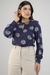 Blusa Feminina Manga Longa Punho Franzido Viscolinho