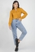 Blusa Feminina Manga Longa Martingale Viscose Sarjada - Alfredo Augusto