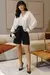 Camisa Feminina Manga Longa Oversized Linho - loja online