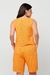 Blusa Feminina Cropped Regata Canoa Linho - Alfredo Augusto