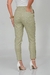 Calça Feminina Cenoura com Botões na Barra Linho - comprar online