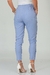 Calça Feminina Cenoura com Botões na Barra Linho - comprar online