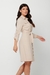 Vestido Chemise Curto Laço Viscose Sarjada - comprar online