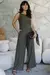 Macacão Feminino Decote Canoa Wide Leg Alfaiataria - Alfredo Augusto